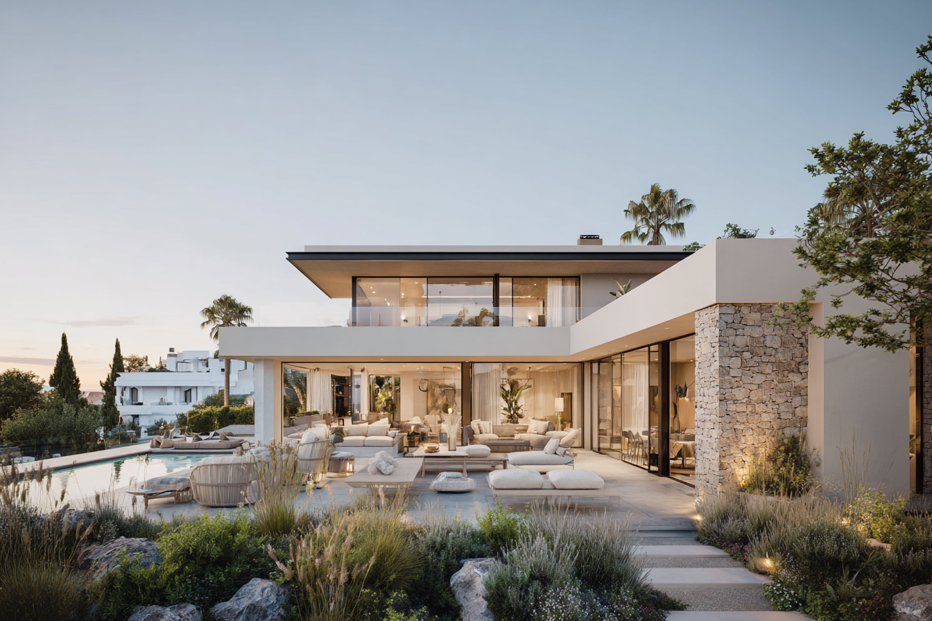 Modern villa interior